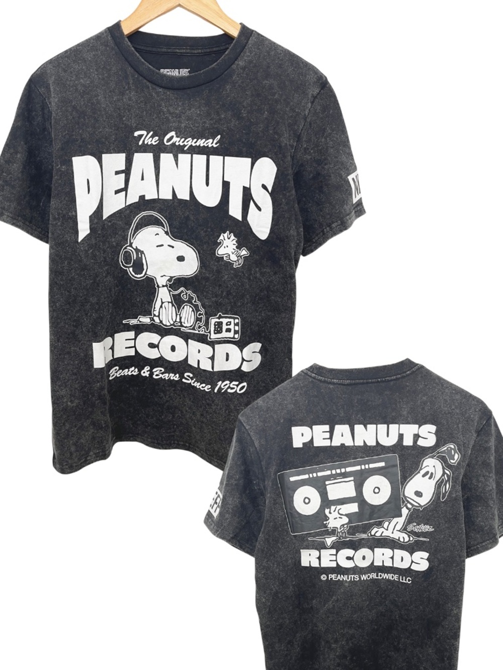Neff x Peanuts Records Snoopy Men’s T-Shirt NWT Small